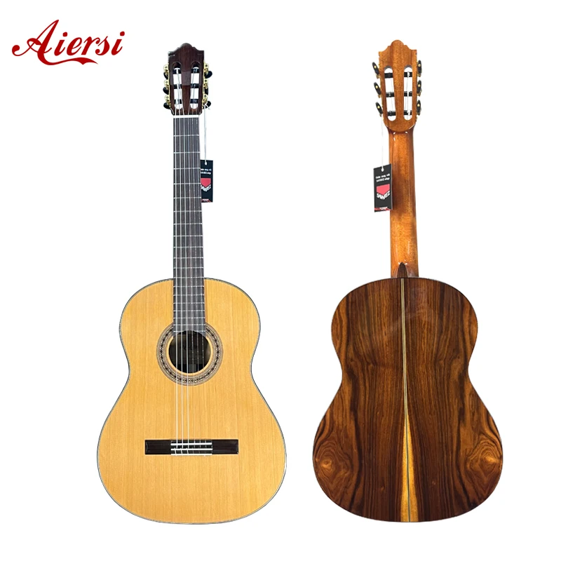 High Grade Solid Cedar Top Santos Wood Back and Side Spanish Classical Guitar