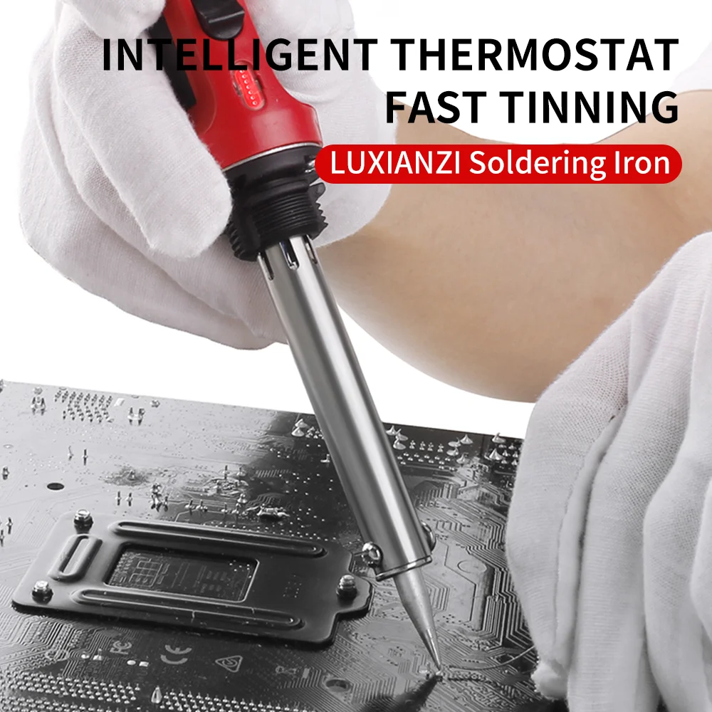 LUXIANZI 30/40/60w External Heating Electric Soldering Iron Kit Temperature Adjustable Welding Soldering Tip Repair Rework Tool