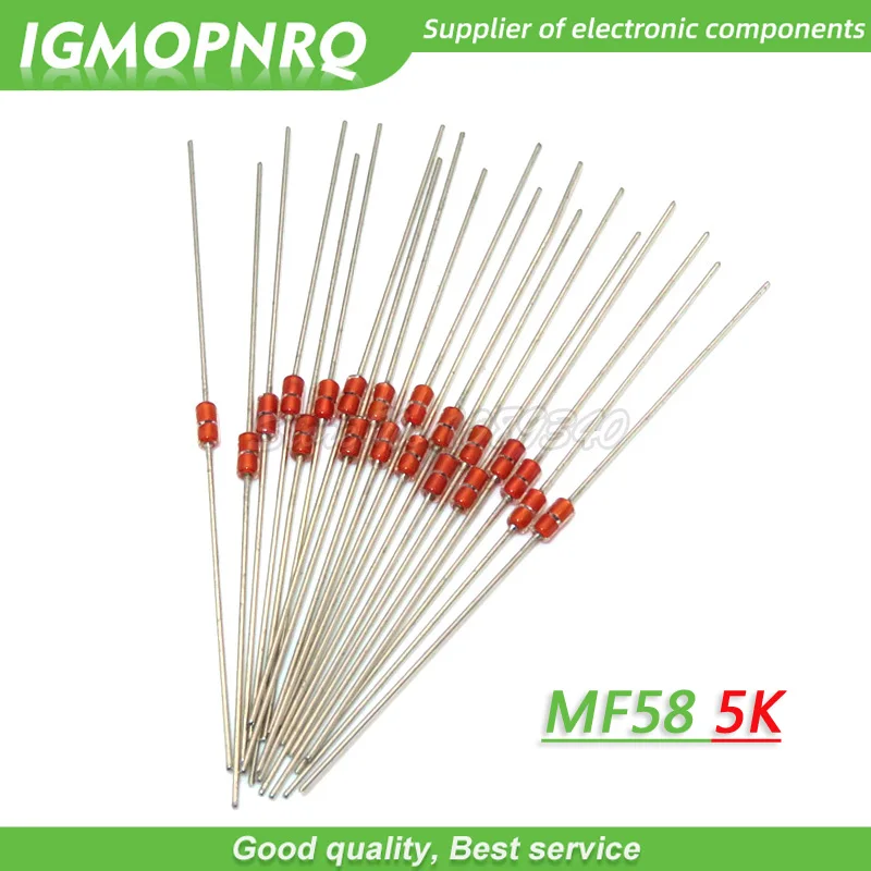 Терморезистор NTC MF58 3950 B, 20 шт., 5 кОм, 5%