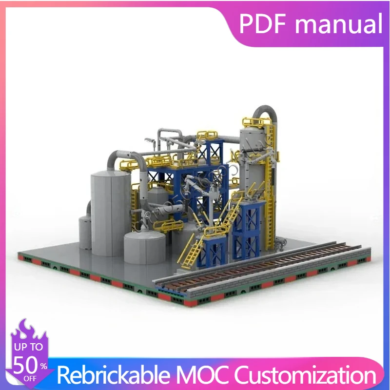 

New 3116Pcs City Hot Selling Street View Moc Modular Model Chem Plant Custom Puzzle Diy Creative Ideas Kids Toys Birthday Gift