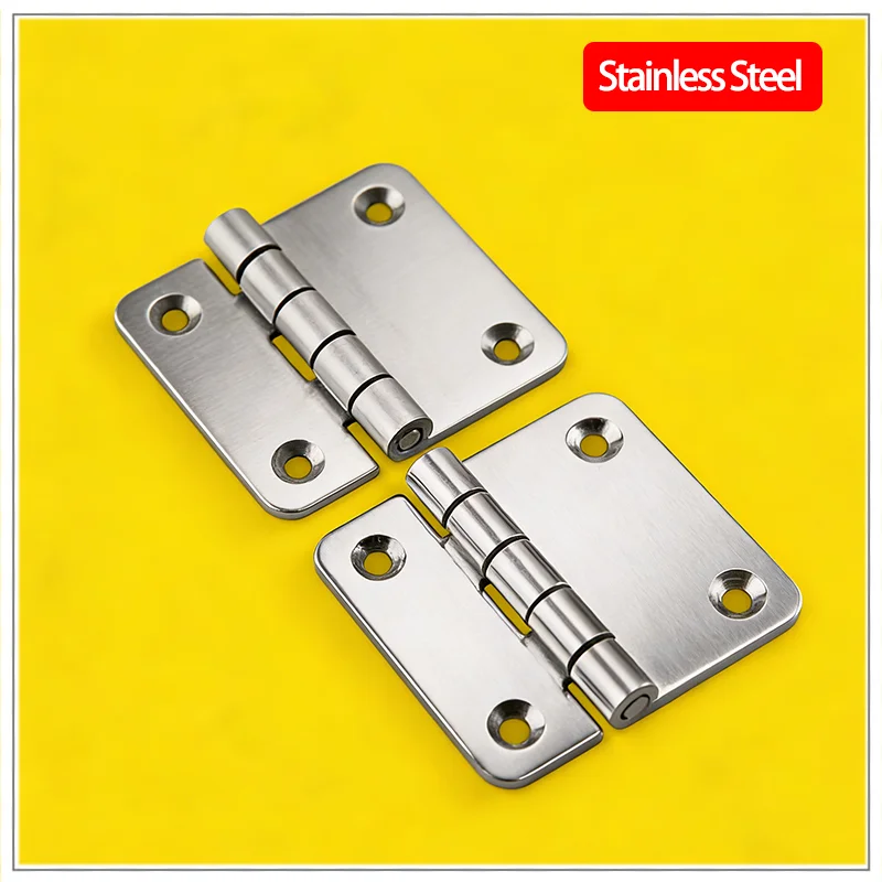 6pcs Stainless Steel Hinges for Industrial Electrical Automation and Mechanical Equipment Cabinet Doors Hinge