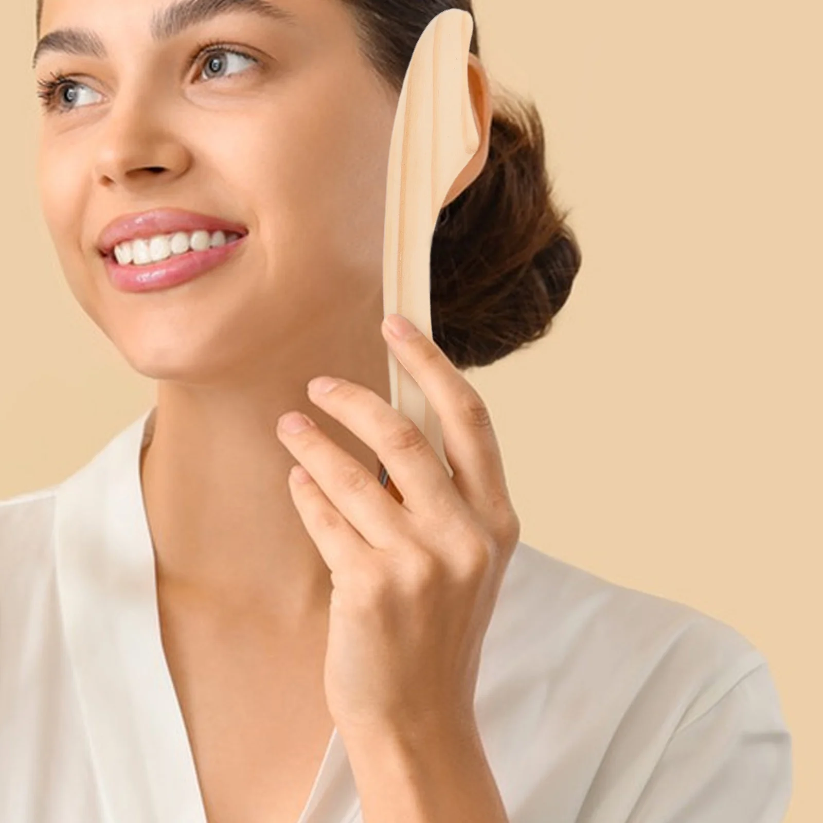 

3 шт. деревянная палочка Гуаша, ручной массажный инструмент для лица, тела, облегчения мышц, скульптурный массажер для акупунктурных точек, набор инструментов для массажа