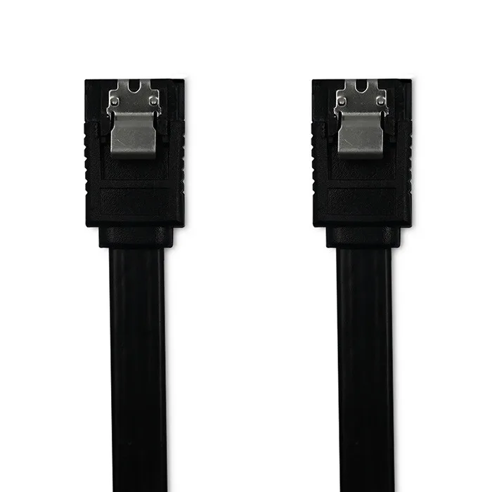 Qoltec SATA III-kabel mannelijk/SATA III mannelijk | 0,5m | Zwart