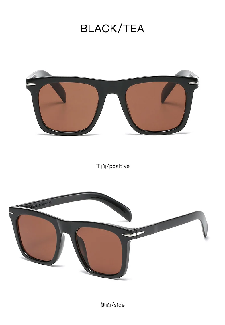 Neue High Definition Männer Frauen Sonnenbrille Quadratische Sonnenbrille UV400 Sonnenbrille Designer Sonnenbrille Hohe Qualität – Detail 8