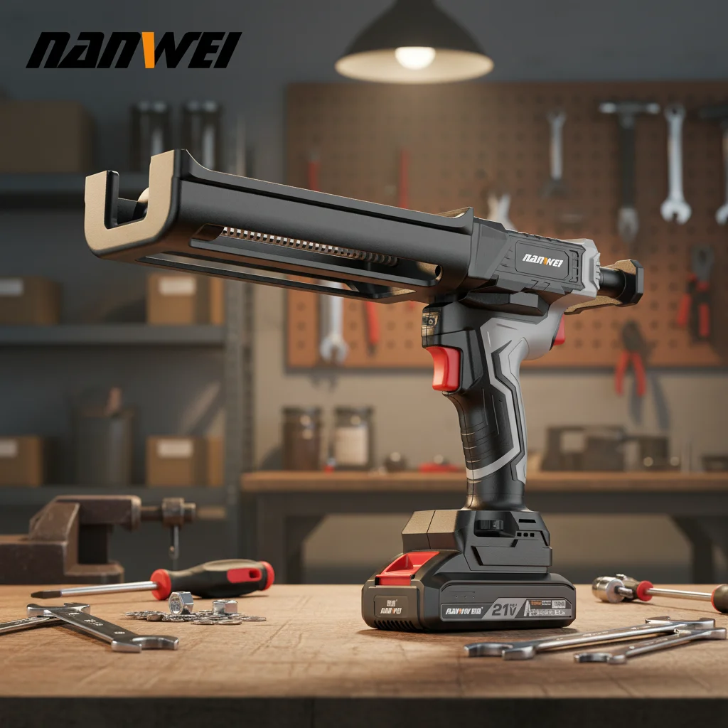 

Electric Glue Gun Barreled Epoxy Colored Sand Lithium-Ion Special Seam Agent Construction Tool Power Caulking Guns