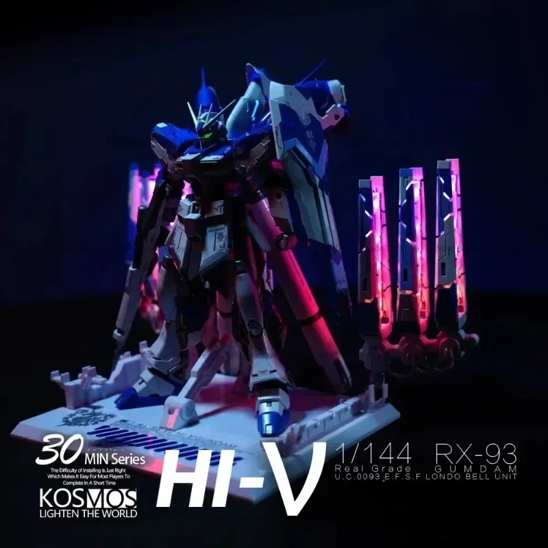 Kosmos luz o mundo rg 1/144 RX-93 hi-ν gundam pg fm rg tian mu funil rgb led matriz ilusoria cor lâmpada grupo brinquedos