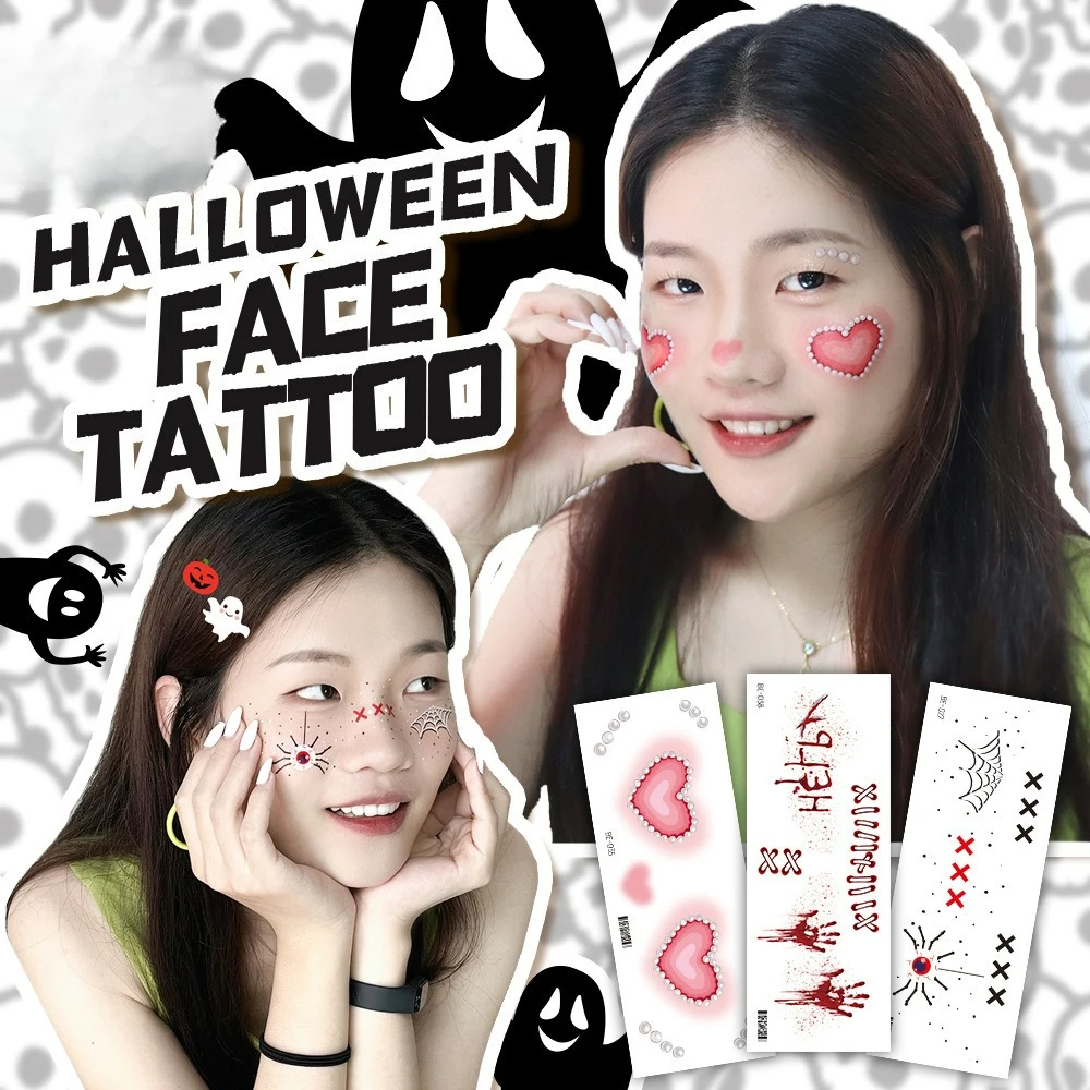 

New Halloween sticker wound face waterproof tattoo sticker
