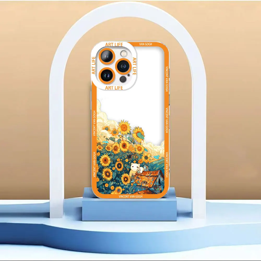 علبة عباد الشمس المرصعة بالنجم ليلة واضحة أوبو ، غطاء ل أوبو رينو 11 ، 11F ، 10 ، 8 ، 8Z ، 8T ، 7 ، 7Z ، 6 ، 6Z ، 5G ، 5f ، 4 ، 2 ، اعثر على ، V-Van ، G-Gogh