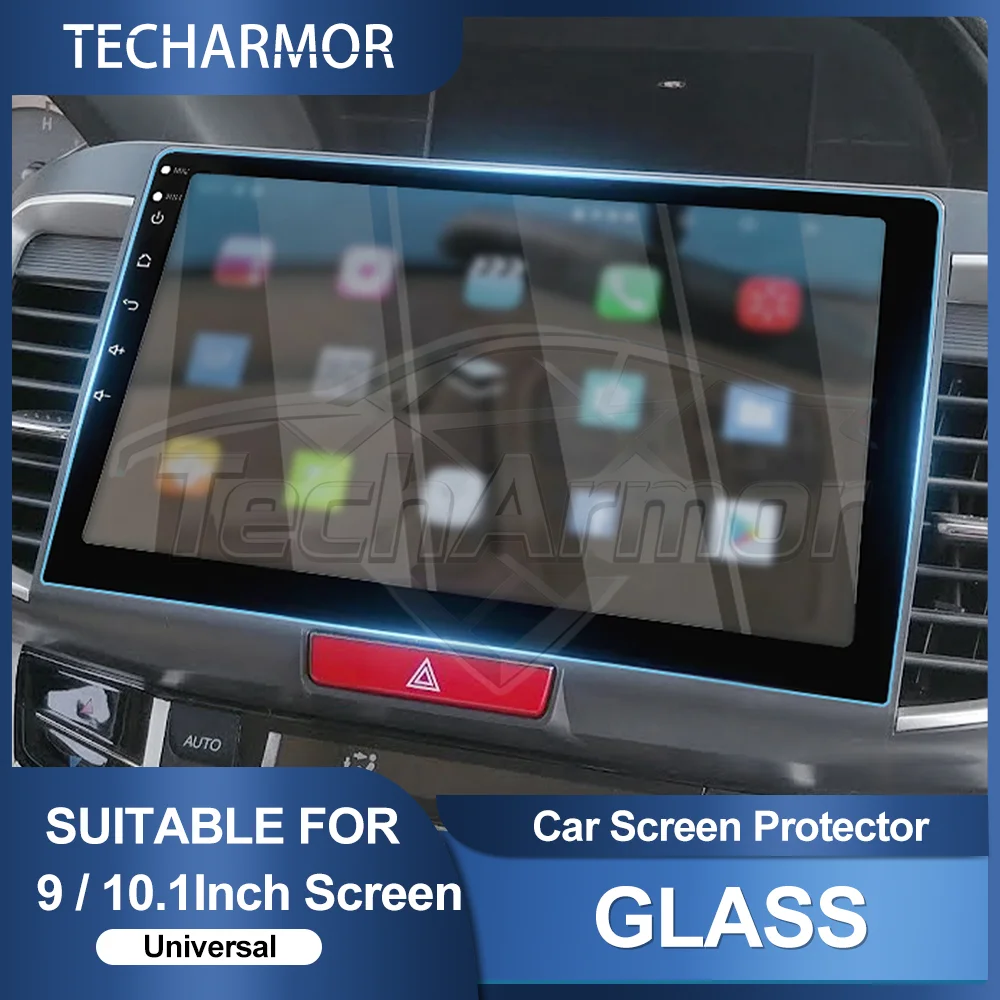 Auto Gehärtetem Glas Schutz Film Für 9/ 10,1 Zoll Auto GPS Navigation Weiche Kante Screen Protector Display Innen Zubehör