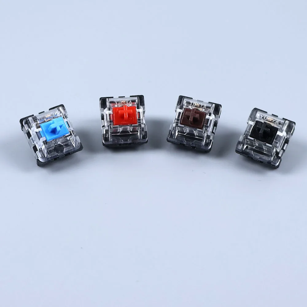 Clavier touches commutateur 2Pin Clicky linéaire Tactile silencieux noir bleu marron rouge violet commutateur pour clavier mécanique rétro-éclairé