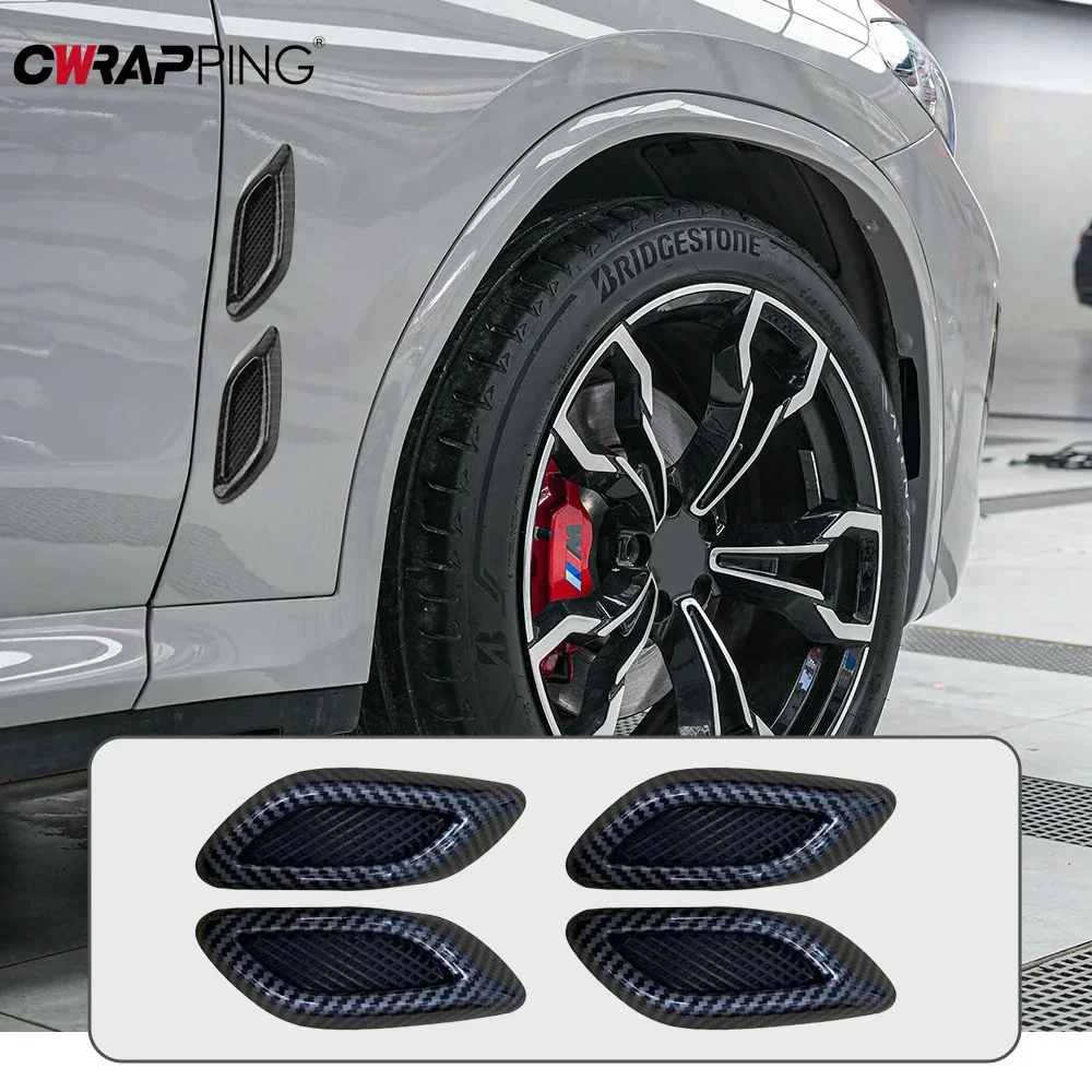 

2/6pcs Car Fender Trim Decorative Intake Universal Auto Air Flow Bumper Side Self-Adhesive Side Vent for Car Decal Accessories