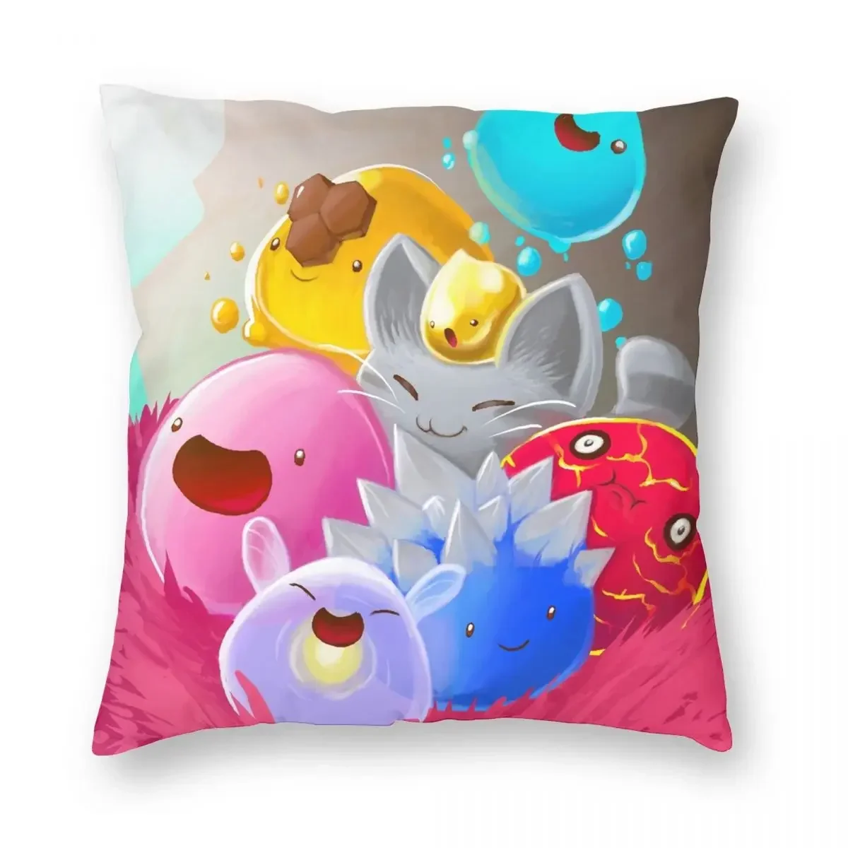 Slime Rancher Pillowcase Polyester Creative Zip Decorative Pillow Case Home Cushion Cover