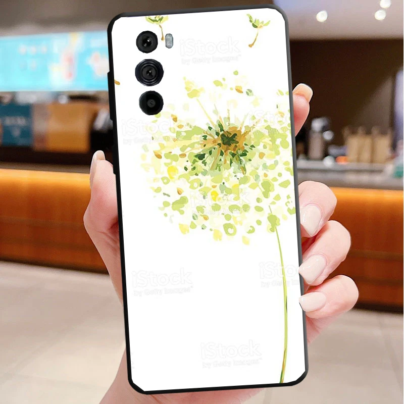 

Phone Case For Motorola Edge 50 40 Pro 60 50 40 30 Ultra Neo Fusion Moto G85 G72 G53 G54 G84 G13 G32 Watercolor flower Dandelion
