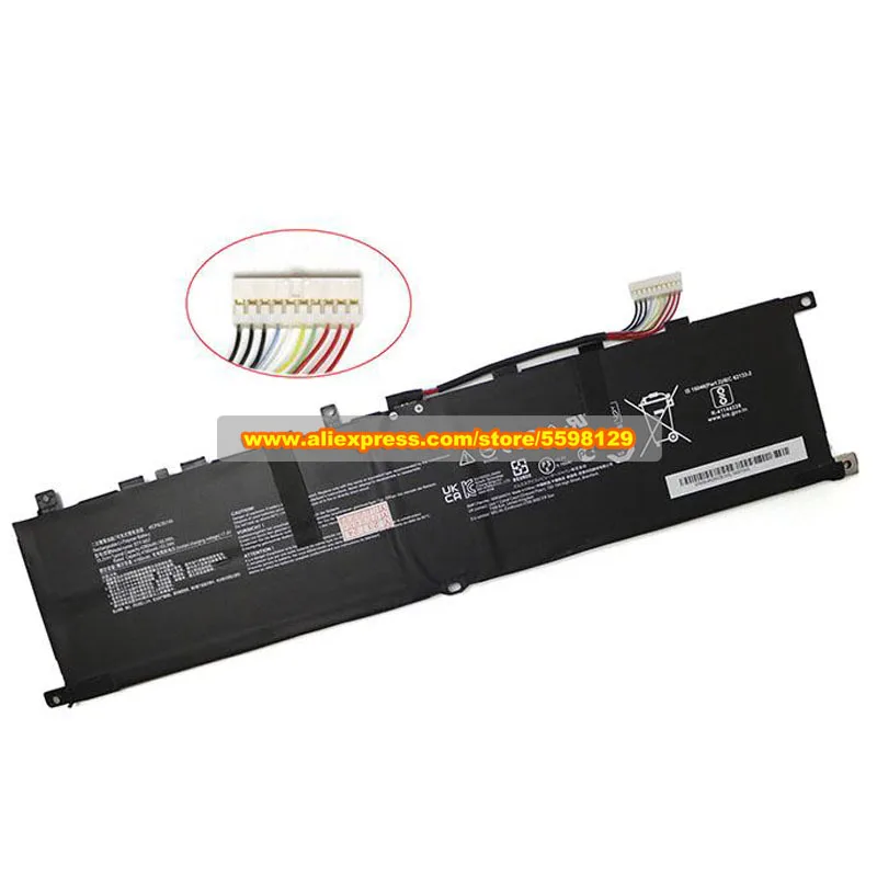 Genuine 15.2V 65Wh 4280mAh BTY-M57 Battery For MSI GS65 9SE 9SF GP66 Leopard 10UE 10UG 11UE 11UG 12UE 12UG 12UH Vector GP76 GP77