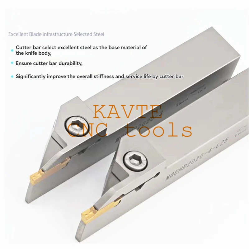 MGEHR2020 MGEHR2525 2T30 3T25 3T35 4T30 4T35 4T40 5T35 Placcatura in nichel di alta qualità Coltello per scanalatura allungato Tornio serie MGGN