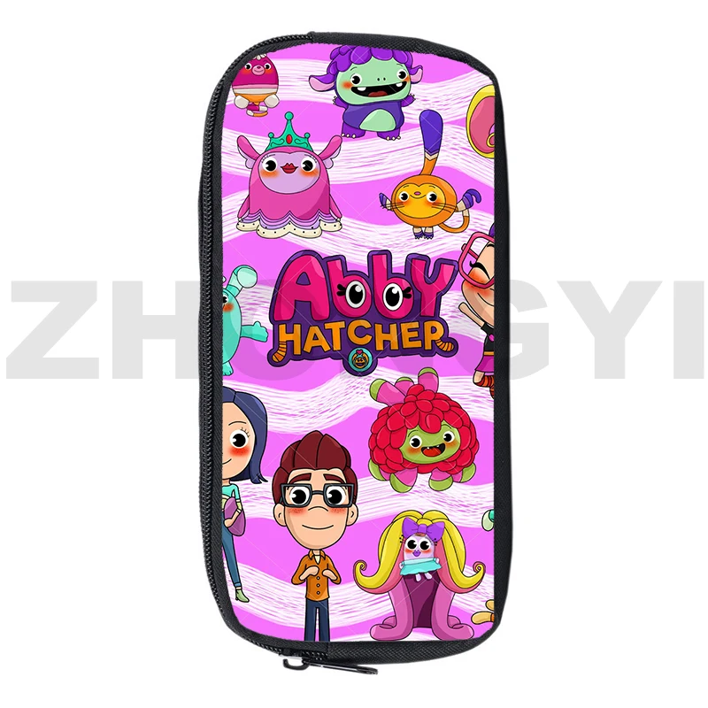 Children Cute Abby Hatcher Pencil Bags Quality Nylon Cosmetic Organizer Makeup Pouch 3D Cartoon Abby Hatcher School Supplies