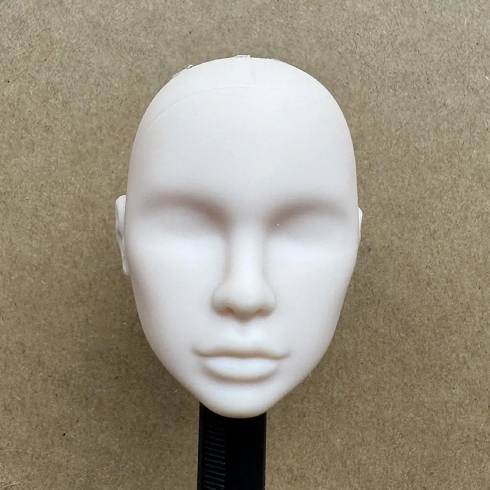 1/6 Maßstab Modellpuppenköpfe mit Maulwurfdetail, mehrfarbige Haaroptionen, braune, weiße, beige Hauttöne für Puppenbau-Sammlerstücke – Detail 3