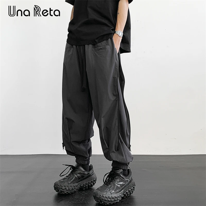 

Una Reta New Man Cargo Pants Harajuku Hip Hop Functional Haren Pants Men Sweatpants Fashion Loose Sweatpants Vintage Trousers