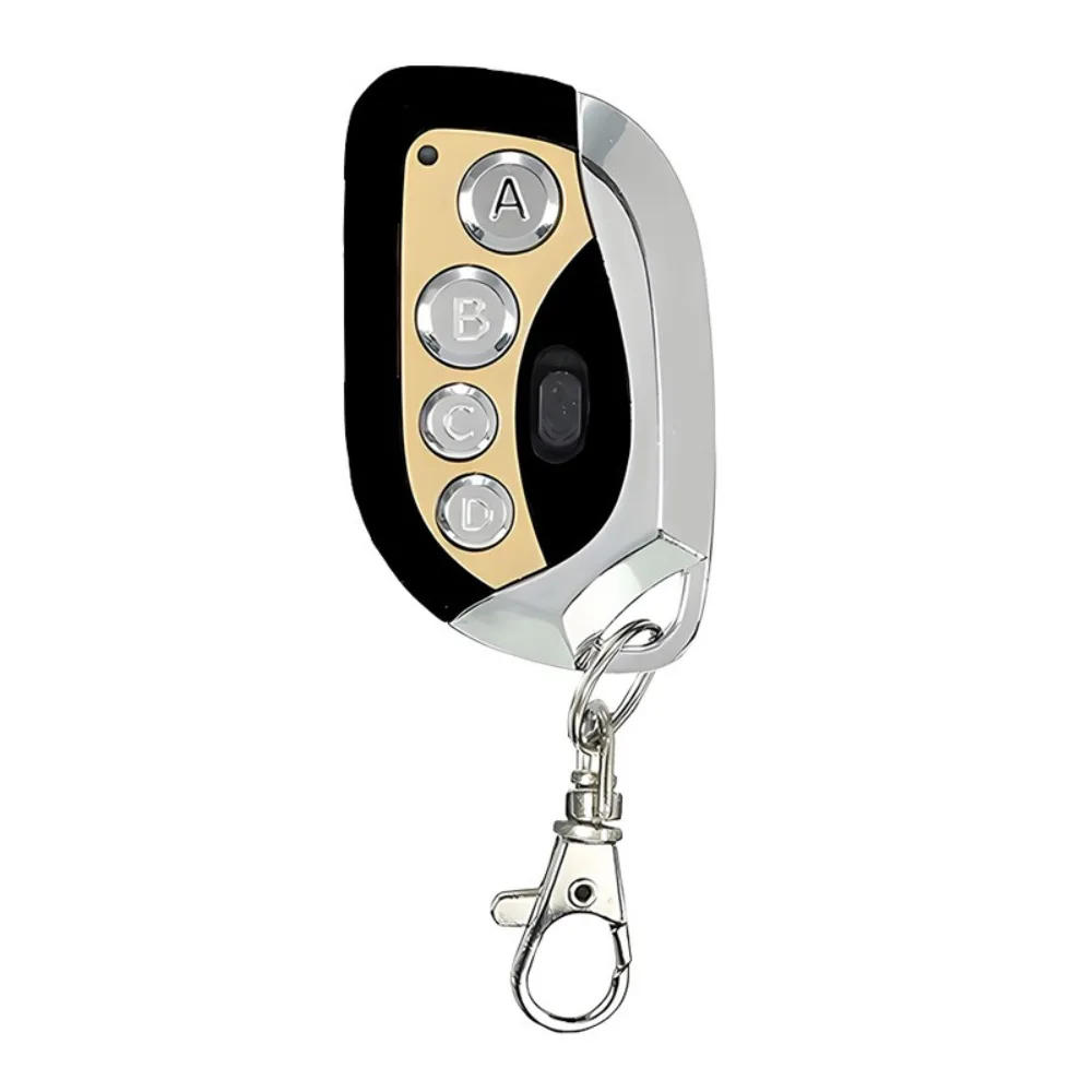 433MHz Frequency Remote Control Duplicator Fixed Code 4 Buttons Garage Door Opener RF Wireless Metal Keyfob Keyfob Clone