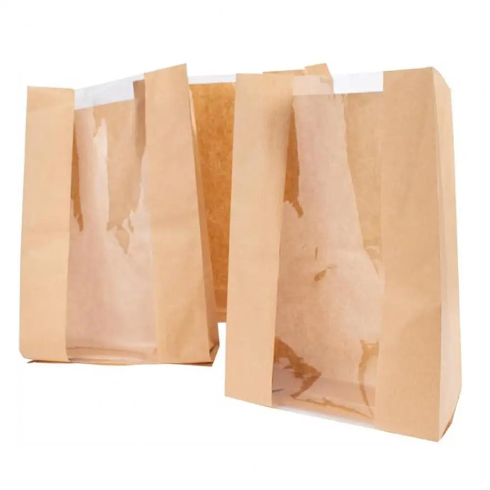 Waterproof Bread Bag Waterproof Tear-proof Paper Bread Bags 50 Packs for Homemade Sourdough Toast Bakery Pastry Storage