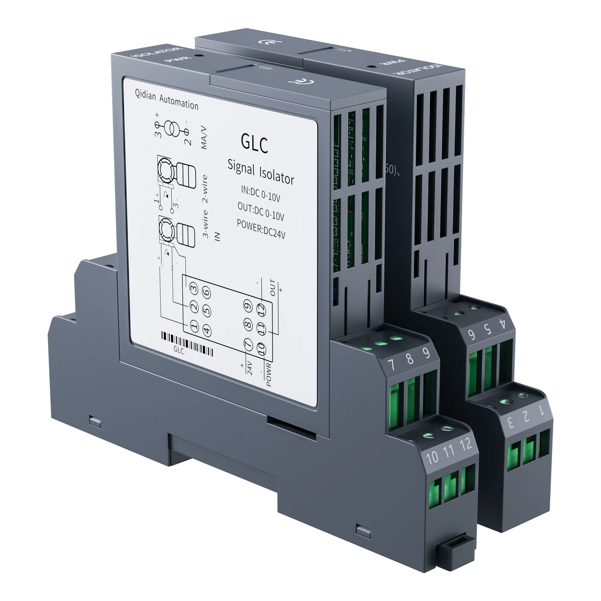 

Signal Isolator 0-75mV 0-10V 0-5V to 4-20mA 0-10mA 0-20mA Analog Signal Isolator 1 In 1 Out 1 In 2 Out DC24V Signal Converter