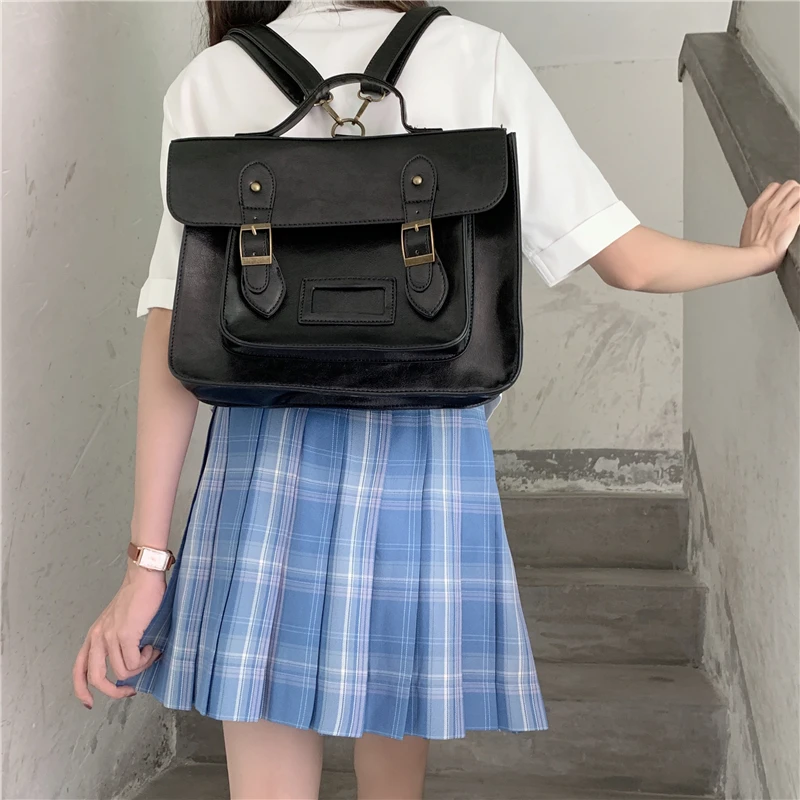 Vintage Backpacks for Teenagers Girls School Bags Jk Uniform Bags Students College Fashion Casual Notebooks Laptop Cute Bookbag