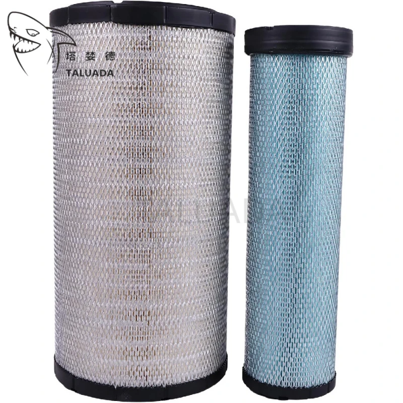 Air Filter Element 600-185-4110 600-185-4120 For Excavator PC200-8 PC220-7 PC240-8 Wheel Loader WA250-6 WA320-6
