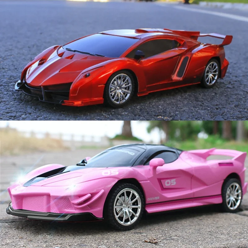 1:18 simulação deriva corrida de controle remoto carro rc veículo controlado por rádio de alta velocidade com modelo de luz brinquedo presente para crianças menino