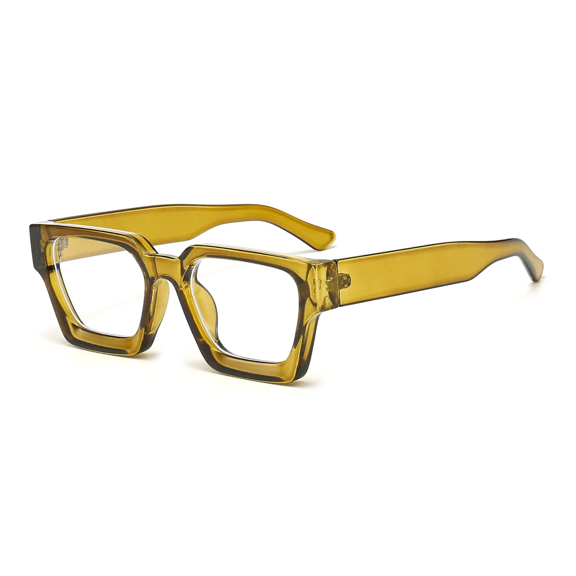 Trendy Square Anti Blue Light Reading Glasses Men Women Classic Designer Clear Presbyopic Eyewear Prescription Optical Glasses