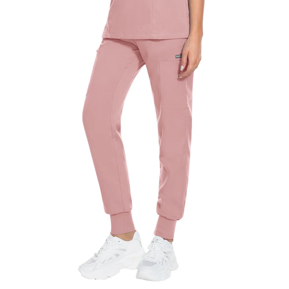 Unisex Hetero Zipper Jogger Calças, Calças Dentista, Salão de Beleza Calças Homens Enfermagem, Spa Calças Uniformes, Pet Médico Scrub