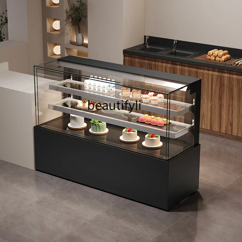 

Air-Cooled Panoramic Cake Display Commercial Dessert Fruit Drink West Point Refrigerated Fresh Cabinet