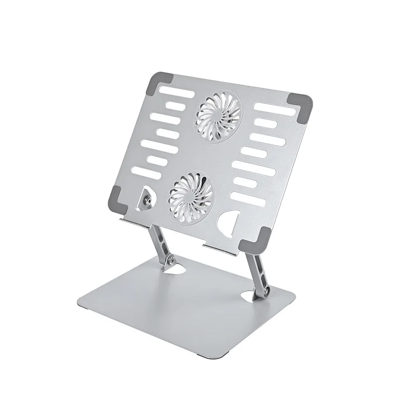 

Adjustable Laptop Cooling Stand with 2 Quiet Fans Foldable Ergonomic Design for All Laptops Perfect for Gaming, DJ, Office