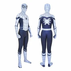 Biały z dala od domu Spiderman Cosplay superbohater body Spider Boys kombinezon 3D drukowany Spandex Zentai strój kostium na Halloween