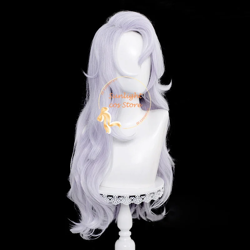 Anime Gojo Satoru Cosplay Wig 70cm Long Silver Purple Female Gojo Satoru Wigs Heat Resistant Synthetic Hair Halloween Party Wigs