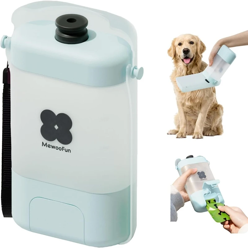 Mewoofun-botella de agua para perro, dispensador de agua práctico y seguro para mascotas y gatos, portátil, insípido y a prueba de fugas para