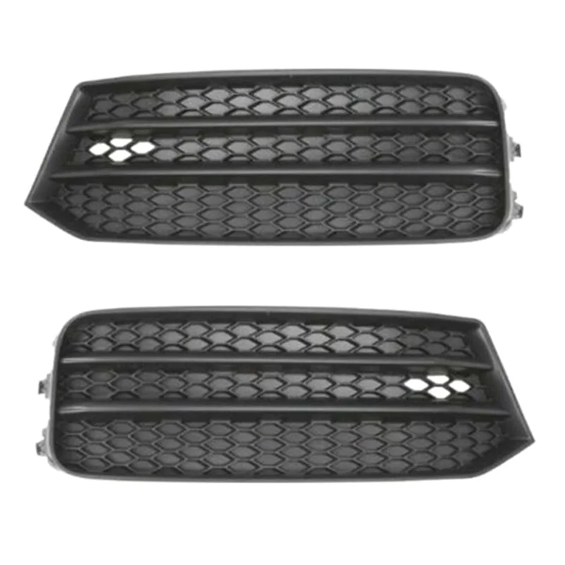 ABHY-8XA807681B 8XA807682B Bumper Depan Lampu Kabut Penutup Lampu Kabut Kisi Lampu Kabut Bezel Mobil Berlubang untuk A1 2015-2019 Par