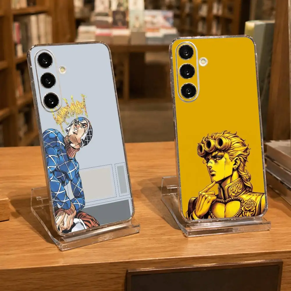 J-JoJos Bizarre Adventure Golden Wind  Phone Case For Samsung A71, A70, A52, A51, A40, A30, A20 Transparent Cover