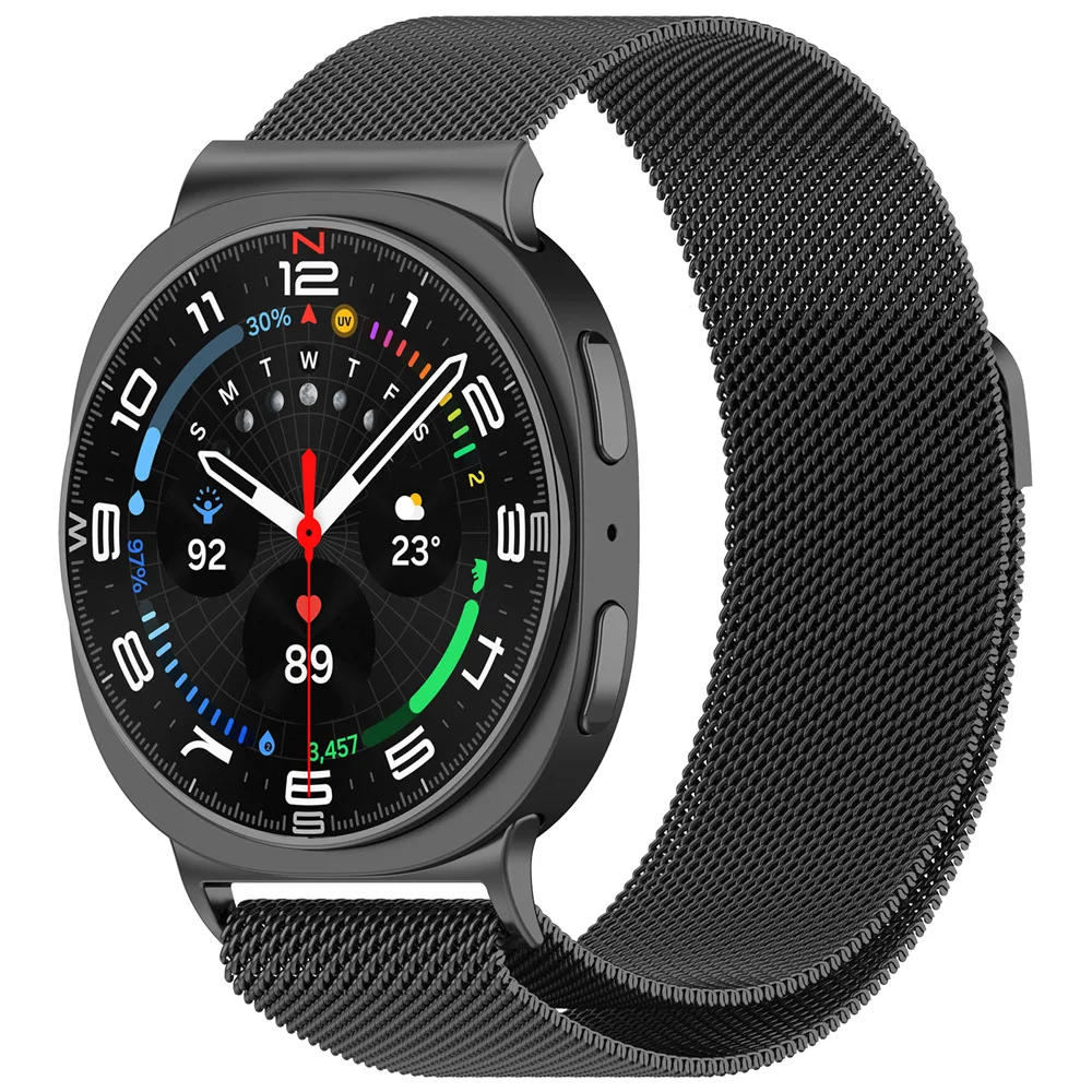 BEHUA cinturino milanese per Samsung Galaxy Watch 8 cinturino in metallo con cinturino connettore per accessori classici Galaxy Watch8