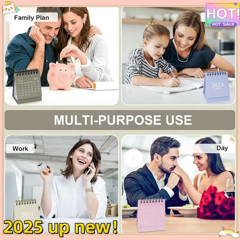 Mini Desk Calendar 2024 Runs From Oct 2023 Until Dec 2024 Small Desktop Calendar 6Piece