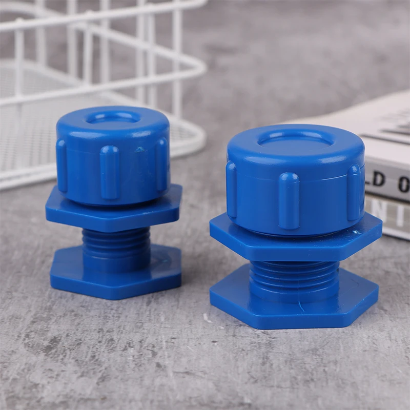 

1pc Aquarium Fish Tank Water Level Plug Manual Drain Connector Inlet Outlet Joint End Cap Irrigation Water Tank Tube Adapter