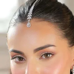Stonefans Leaf Forehead Chain Indian Jewellery Bridal Party Vintage Bohemian Wedding Decorative 2025 Accessories Tiara for Bride