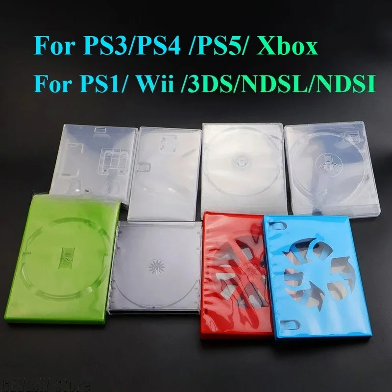 For PS3 PS4 PS5 Switch PS1 Wii Xbox 3DS NDSL NDSI Replacement CD Game Protection Bracket Box Game Disk Rack CD DVD Disc Storage