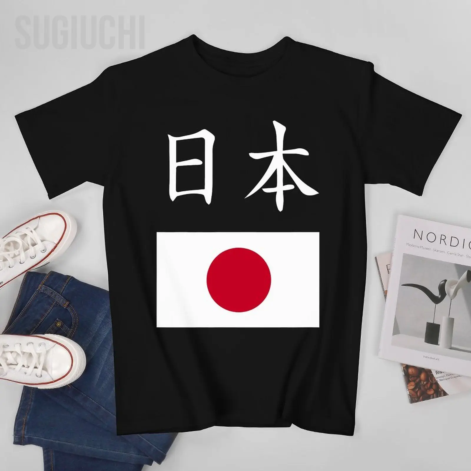 Men Japan Flag Tshirt Tees O-neck T Shirts Women Boys 100% Cotton Short T-Shirt Unisex All Seasons