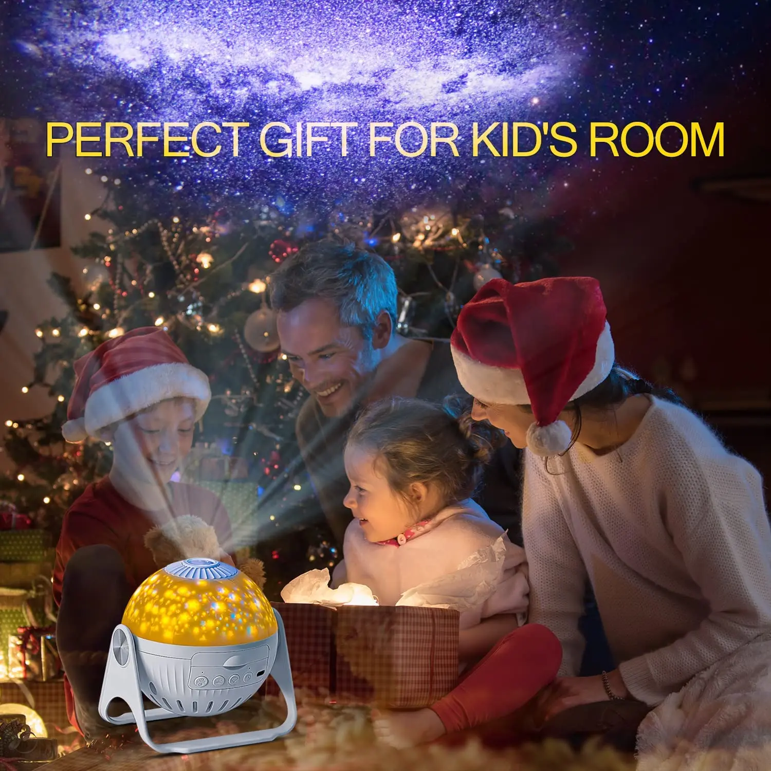 Planetarium Projection Decor Adjustable Focal Length Galaxy Projector 3d Lamp Star Projector Night Lights With Bluetooth Music