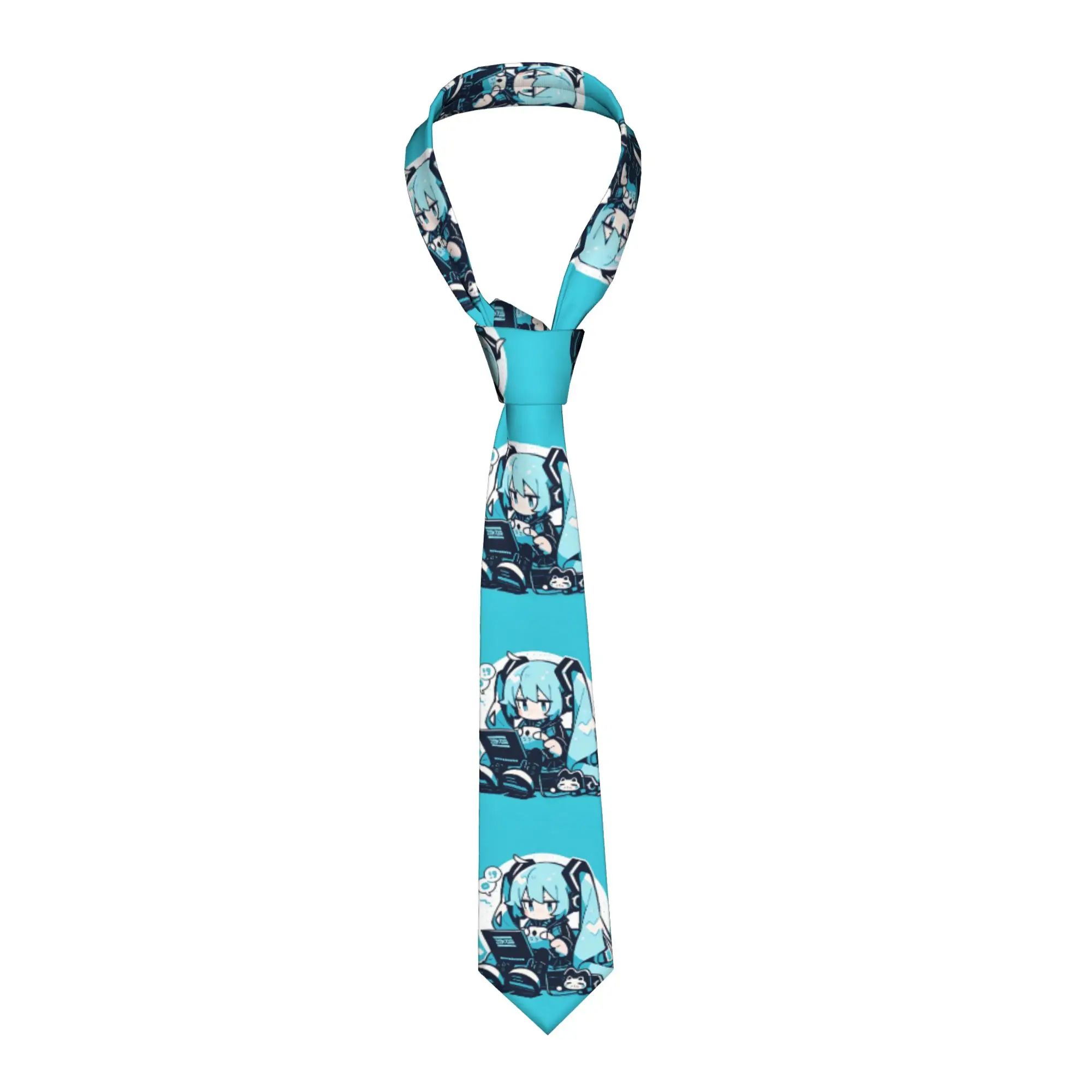 gravata-masculina-hatsune-miku-slim-de-poliester-8-cm-de-largura-vocaloid-para-ternos-acessorios-gravatas-acessorios-de-casamento