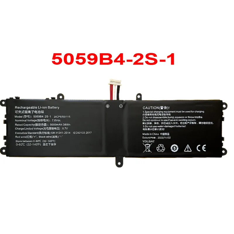 Battery For Chuwi For GemiBook 13 CWI528 5059B4-2S-1 5059B4-2S1P 5059B4-2S 7.6V 5000mAh 38Wh 10PIN 7Lines New