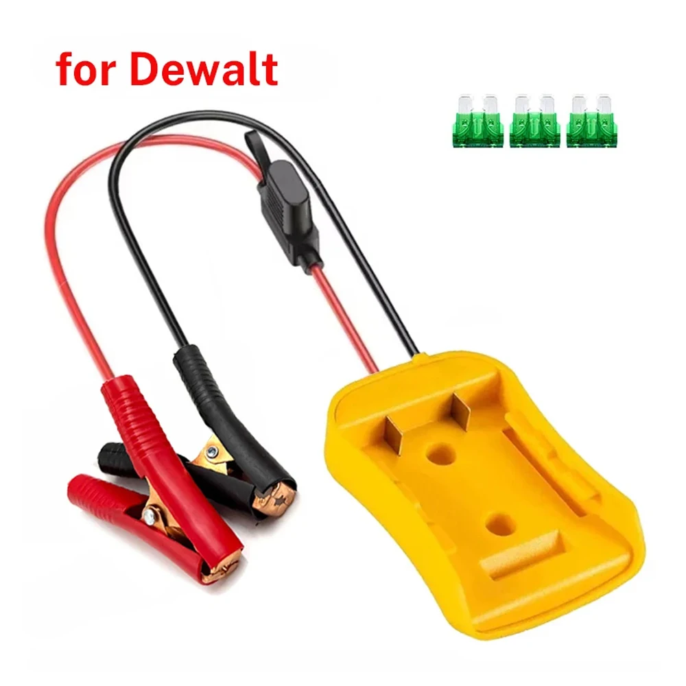 Tragbarer Auto-Starthilfe-Booster - 18V Batterieadapter für Makita /DeWalt /Milwaukee mit Sicherung und Notfallkabel – Detail 3