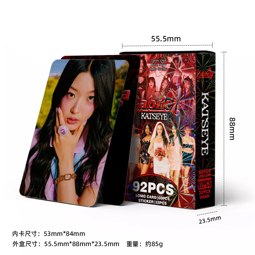92 قطعة/المجموعة/مجموعة Kpop Idol KATSEYE ألبوم جديد بطاقات BEAUTIFULCHAOS Lomo LARA DANIELA HD Printd Photocards ملصقات MANON MEGAN هدية المشجعين