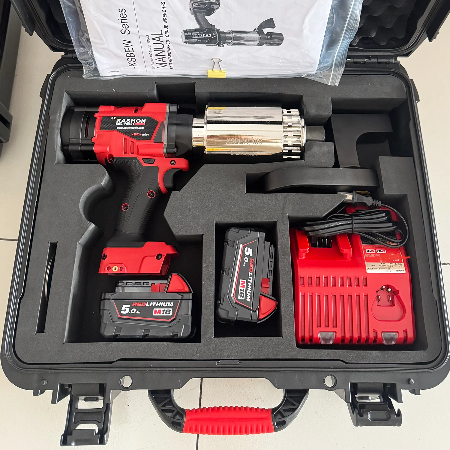 8000Nm 1-1/2inch Hytorc Equivalent Cordless Digital Display Lion   - Electric Torque Wrench
