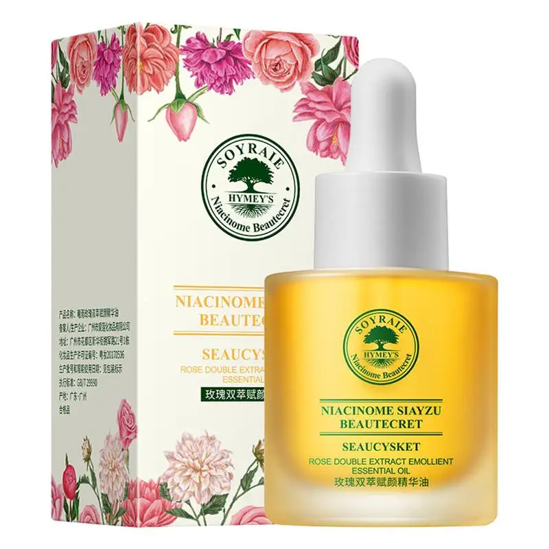 

Rose Hydrating Facial Oil Skin Smoothening Face Essence Improving Skin Texture And Nourishing Essence For All Skin Types 30ml